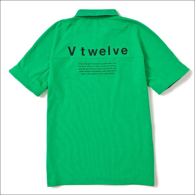 新品】ヴィトゥエルヴ メンズ ゴルフ 半袖 モックネック 黄色 XLサイズ
