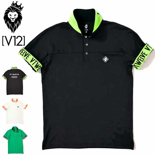 V12 ゴルフ メンズ 半袖 ポロシャツ 2 FACE POLO V122311-PL21 ヴィ ...