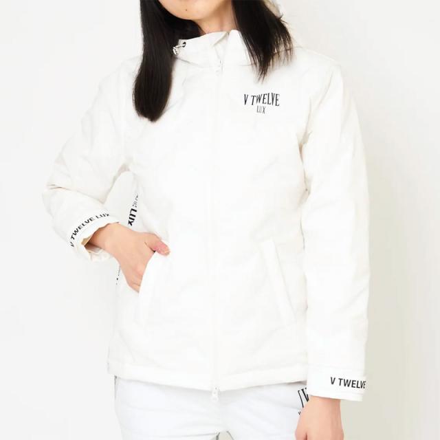 V12 ゴルフ レディース 長袖 ダウン ジャケット LX SIDE TAPE DOWN JKT