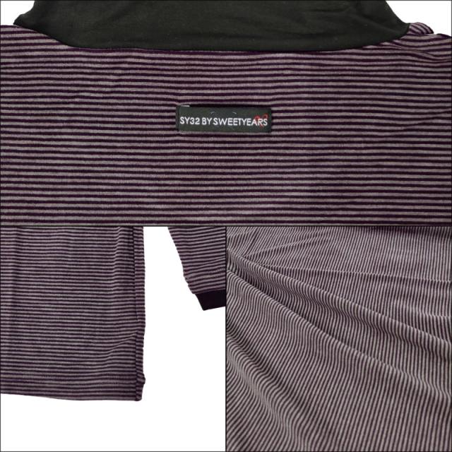 【SALE特価】SY32 GOLF メンズ ボーダー モックネック長袖シャツ BORDER HIGH NECK SYG-2135-B【新品】RCBR エスワイサーティートゥ ゴルフ ハイネック ゴルフウェア メンズウェア SALE特価】SY32 GOLF メンズ ボーダー モックネック長袖シャツ BORDER