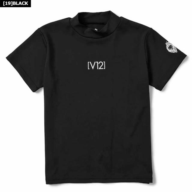 V12 ゴルフ レディース 半袖 モックネック シャツ TONE MOCK V122310