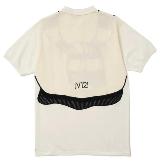 新品正規品V12 ニット半袖ポロシャツFAKEPRDPOLO V122311 V12 ゴルフ メンズ ニット 半袖 ポロシャツ FAKE PRD POLO V122311