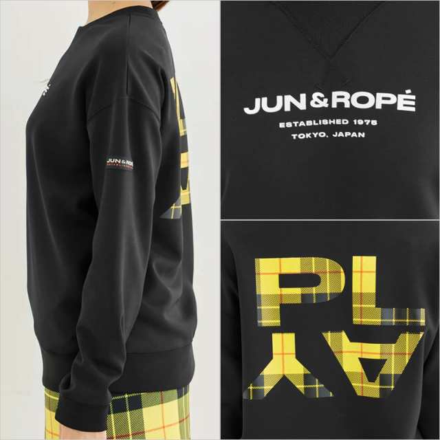 JUN＆ROPE 2023 レディース PLAYバックロゴ スウェット ERM73100 プル