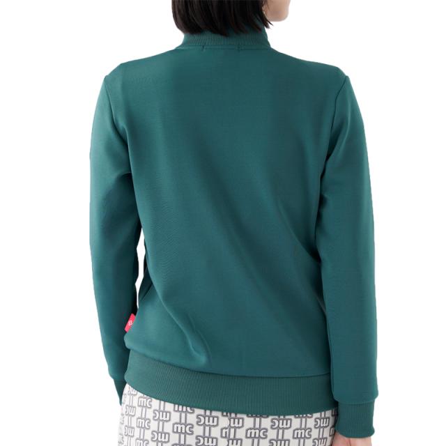 マリクレール レディース フルジップ 裏ベロア調 長袖 ブルゾン 733271