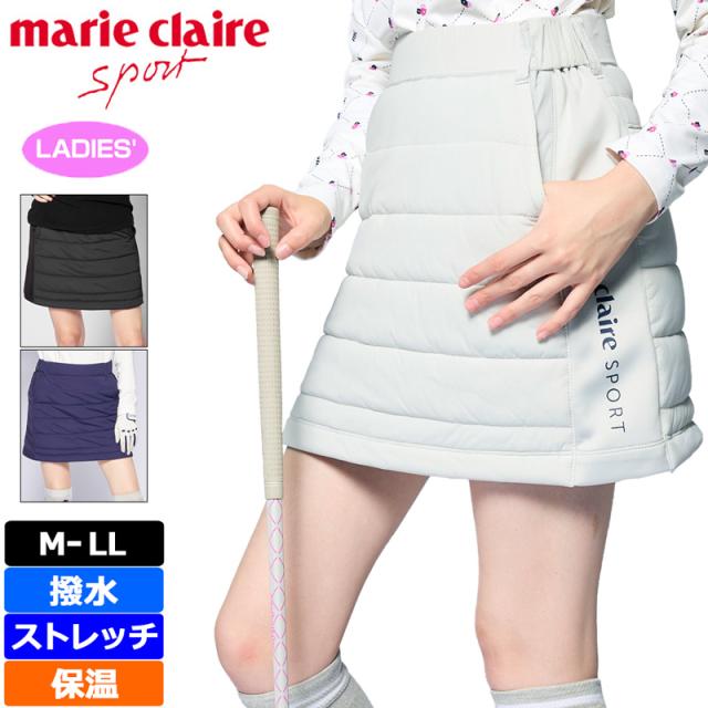 マリクレール レディース 中綿 スカート 保温 ストレッチ 撥水 733330