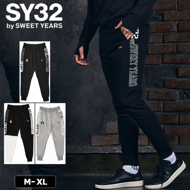 SY32 2023 メンズ スウェットパンツ SIDE EXCHANGE SWEAT PANTS 13507