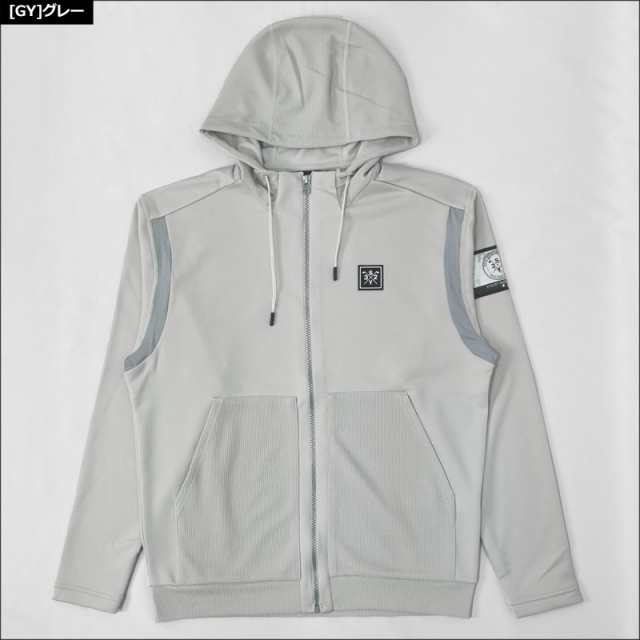 SY32 GOLF メンズ リブ編み 長袖 パーカー ZIP UP AIRY PAKA SYG