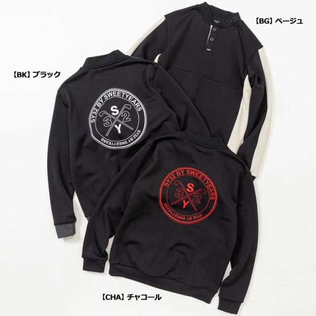 【SALE特価】SY32 GOLF メンズ メンズ コーデュラ フリース 長袖スウェットシャツ CORDURA FLEECE SWEAT SHIRTS SYG-23A08【新品】SCBR エスワイサーティートゥ ゴルフ ウェア メンズウェア SEP3_2