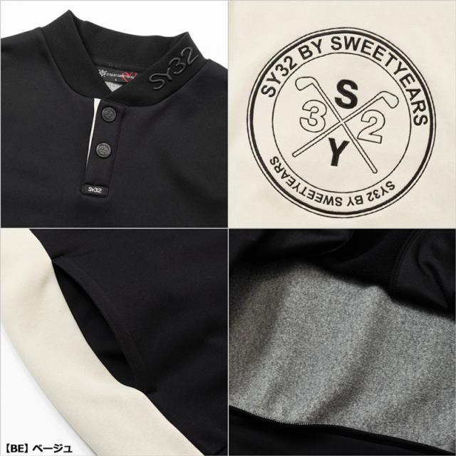 【SALE特価】SY32 GOLF メンズ メンズ コーデュラ フリース 長袖スウェットシャツ CORDURA FLEECE SWEAT SHIRTS SYG-23A08【新品】SCBR エスワイサーティートゥ ゴルフ ウェア メンズウェア SEP3_9