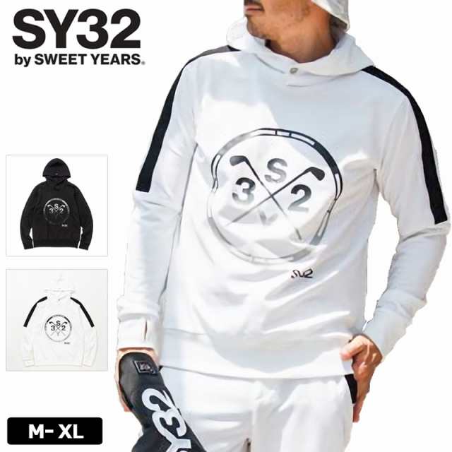 SY32 ゴルフ ロングスリーブモックネック ゴルフウェア メンズ