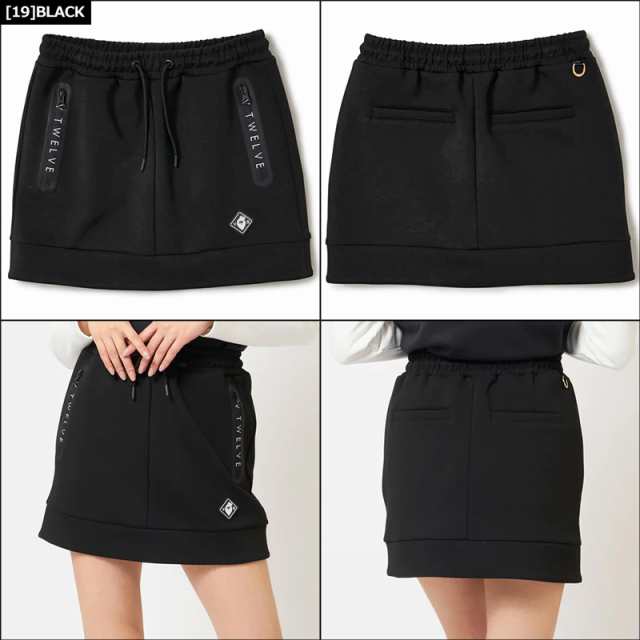 V12 ゴルフ スカート LOGO ZIP SKIRT V122221-SK07 ヴィ