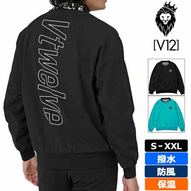 V12 ゴルフ メンズ 長袖 ブルゾン V122320-JK12 JACQUARD NECK SNEAD