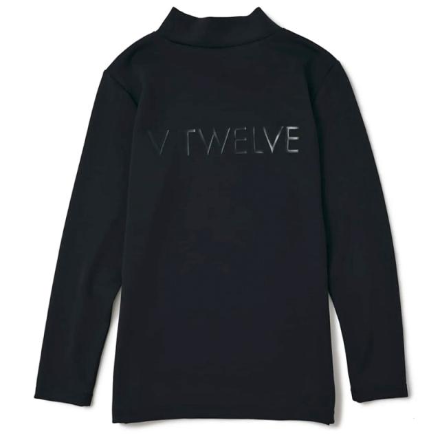 V12 ゴルフ レディース モックネック 長袖 シャツ HIDE MOCK V122320
