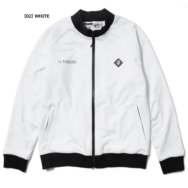 V12 ゴルフ × LEONコラボ メンズ 長袖ジャケット フルジップ LIV TOP
