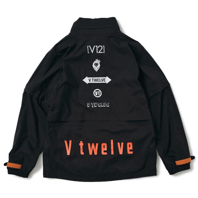 V12 ゴルフ メンズ 長袖 レインジャケット 2WAY 収納ケース付き LINE