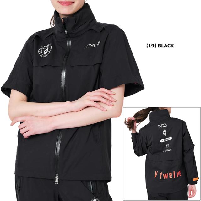 V12 ゴルフ レディース 長袖 レインジャケット 2WAY 収納ケース付き LINE UP RAIN JKT V122410-JK01 ヴィ・トゥエルヴ【新品】TAAR レインウェア V12 GOLF FEB2_2