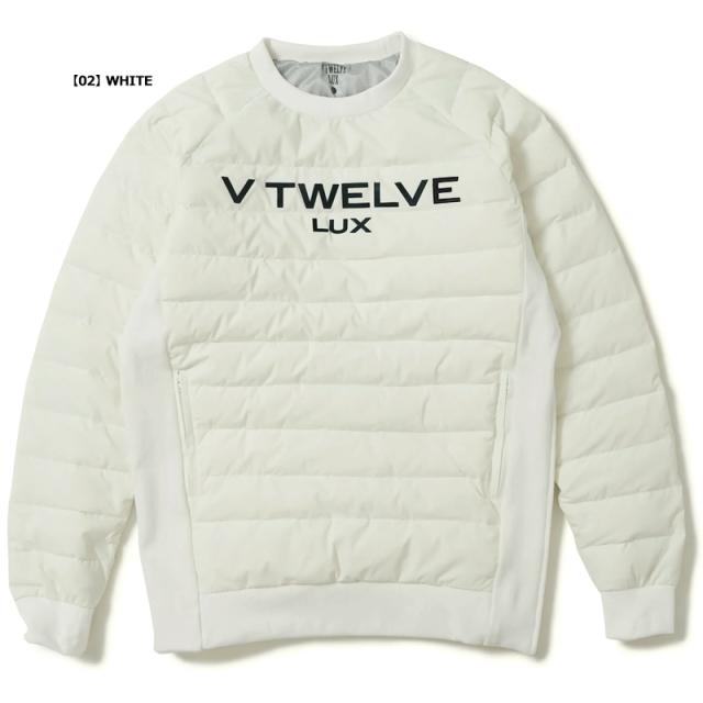 V12 ゴルフ メンズ 長袖 ダウン キルティング スニード ジャケット LX