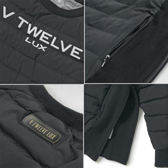 V12 ゴルフ メンズ 長袖 ダウン キルティング スニード