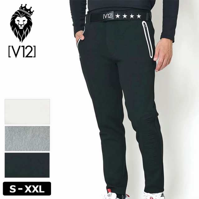 V12 ゴルフ 2023 メンズ ロングパンツ ダンボールニット LX TEC PANTS