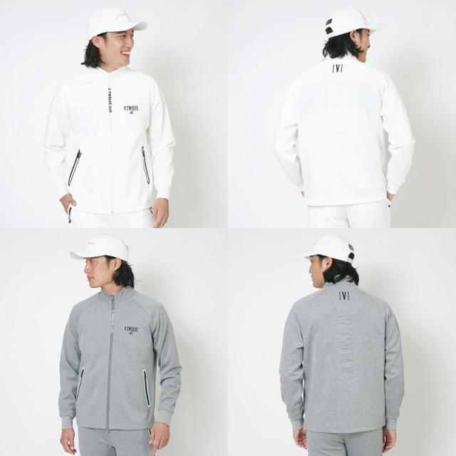 V12 ゴルフ メンズ 長袖 スウェットジャケット 保温 ストレッチ ダンボールニット LX TEC JKT VLX2320-SW01 ヴィ・トゥエルヴ 【新品】SCBR フルジップ スエット ブルゾン トップス ゴルフウェア V12 GOLF_2