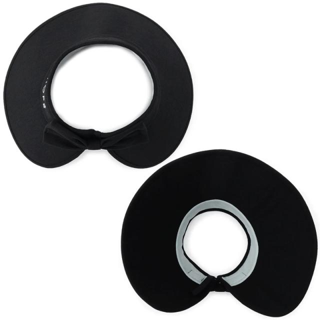 JUN＆ROPE レディース バイザー ERU24000 ツバ広 UV打つ手 ロゴタイプ 無地 【新品】TAAR かぶり笠 サンバイザー VISOR ジュン アンド ロペ ジュンロペ ゴルフ御召しもの