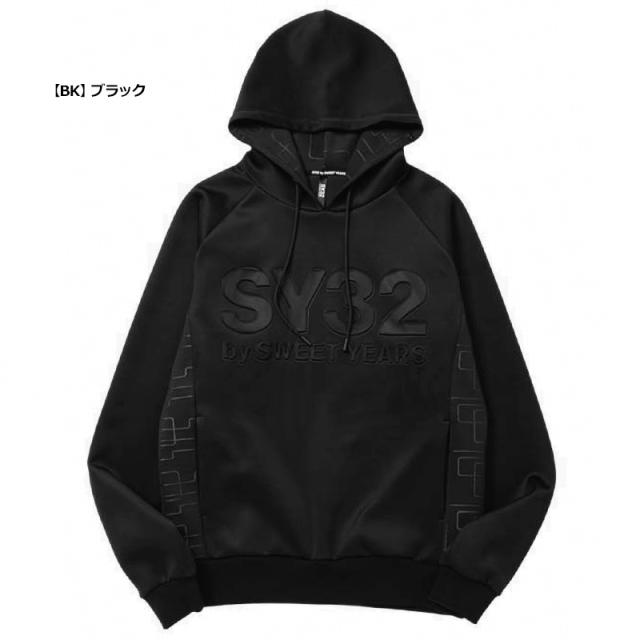 SY32 メンズ パーカー DOUBLE KNIT EMBOSS GEOMETRY P/O HOODIE 14506 プルオーバー 長袖 【新品】TCBR エスワイ フーディー スポーツウェア OTC2_2