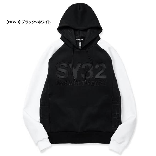SY32 メンズ パーカー DOUBLE KNIT EMBOSS GEOMETRY P/O HOODIE 14506 プルオーバー 長袖 【新品】TCBR エスワイ フーディー スポーツウェア OTC2_4