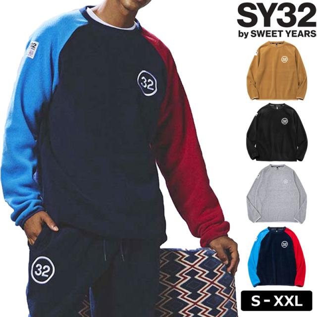 SY32 メンズ 長袖プルオーバー フリースシャツ 14516 PILLING FLEECE P/O【新品】TCBR エスワイサーティートゥ スポーツウェア ゴルフウェア シャツ メンズウェア OCT2