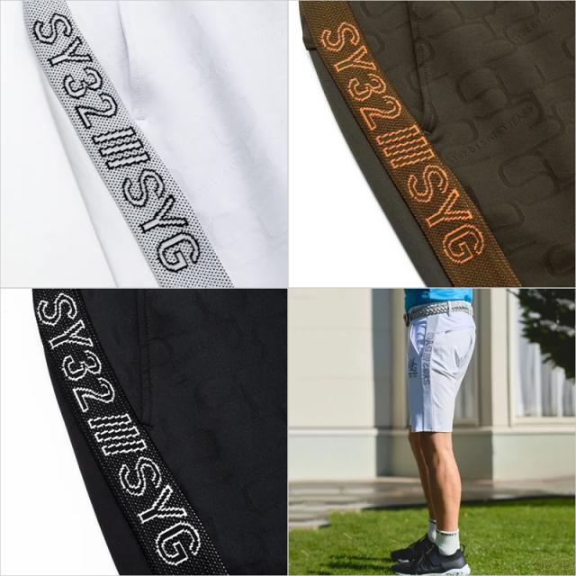 SY32 GOLF メンズ 吸汗速乾 ストレッチ ショートパンツ SYG-24S11 SYG