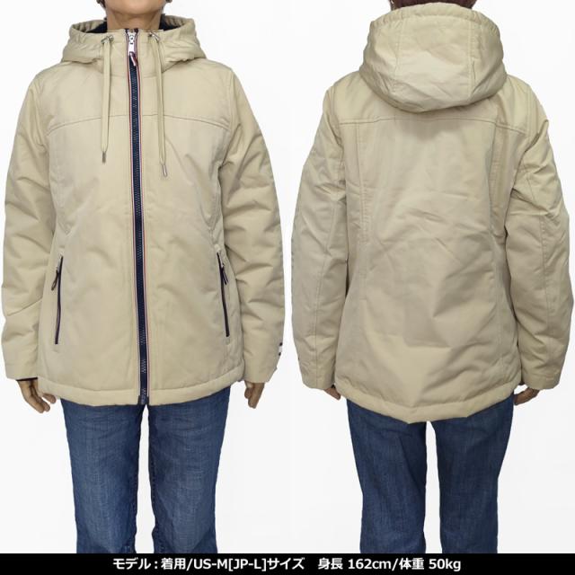 トミーヒルフィガー レディース 裏ボア フルジップ フーディー