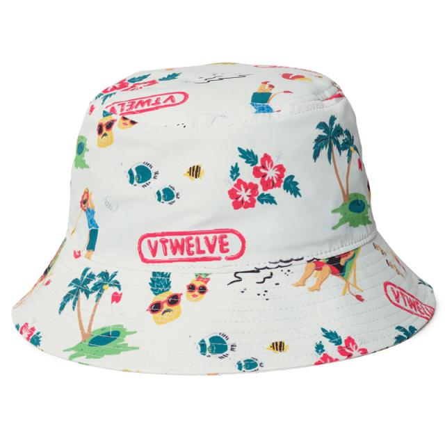 V12 ゴルフ × LEONコラボ バケットハット 裏メッシュ RESO HATS