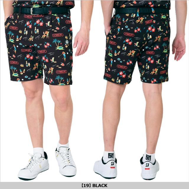 新品正規品L【V12×LEON】RESO SHORTS ショートパンツ コラボ V12 ゴルフ × LEONコラボ メンズ ショートパンツ ストレッチ RESO
