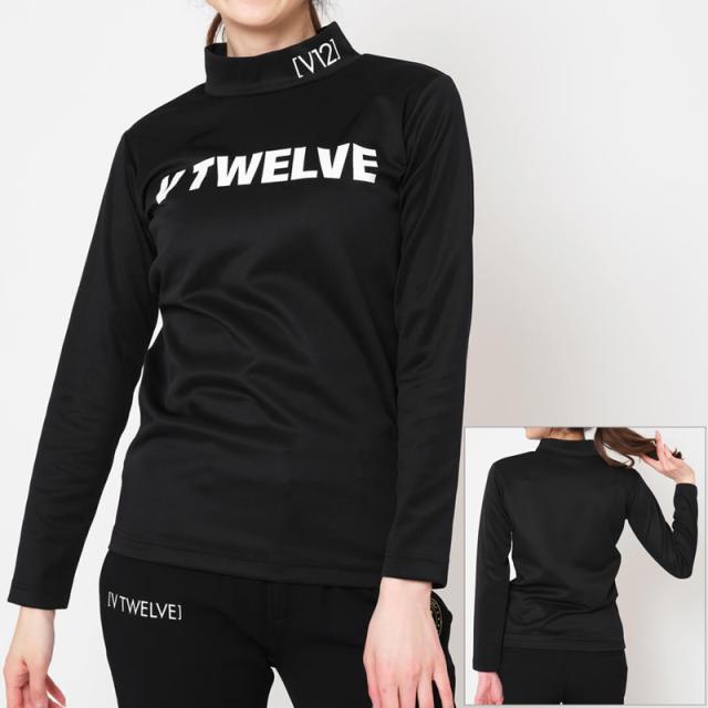 V12 ゴルフ レディース ストレッチ 長袖 モックネックシャツ BOLD MOCK V122420-MK01 ヴィ・トゥエルヴ 【新品】TCBR ゴルフウェア おしゃれ モックシャツ V12GOLF SEP3 V12 ゴルフ レディース ストレッチ 長袖 モックネックシャツ BOLD MOCK