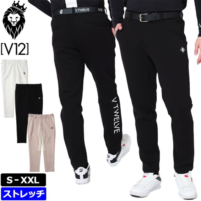 V12 ゴルフ 2024 メンズ ロングパンツ SHOT PANTS V122420-PN06 ヴィ・トゥエルヴ 【新品】24FW ロンパン ゴルフウェア ストレッチ シンプル GOLF AUG3 の通販は