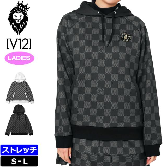 V12 ゴルフ レディース プルオーバー ストレッチ 長袖パーカー DAM PARKA V122420-SW10 ヴィ・トゥエルヴ 【新品】TCBR ゴルフウェア V12GOLF AUG3