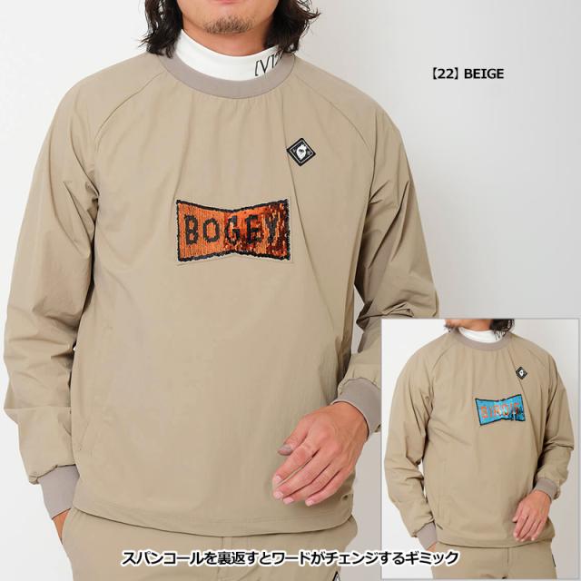 V12 ゴルフ × LEONコラボ メンズ プルオーバー ナイロンジャケット