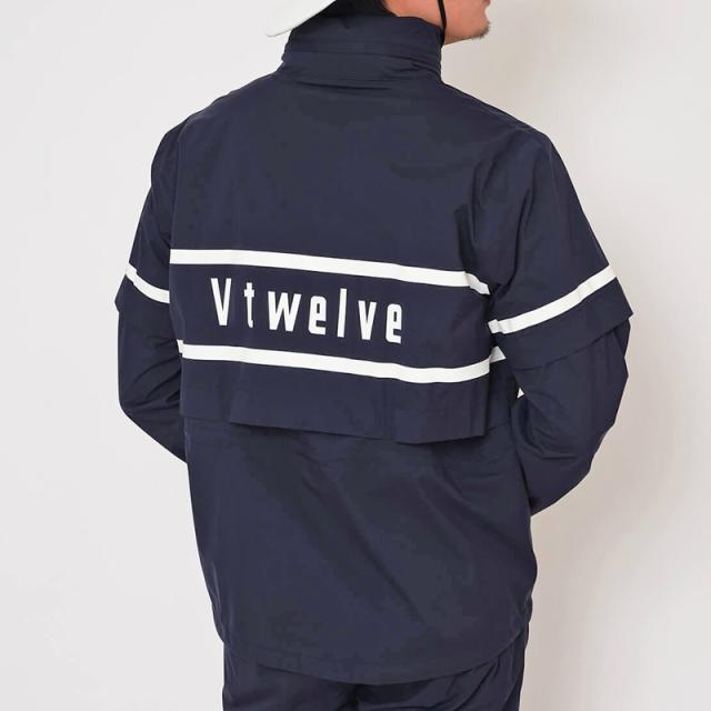 V12 ゴルフ メンズ 長袖 ハーフジップ 2WAY レインジャケット V12 ゴルフ メンズ 長袖 ハーフジップ 2WAY レインジャケット 収納