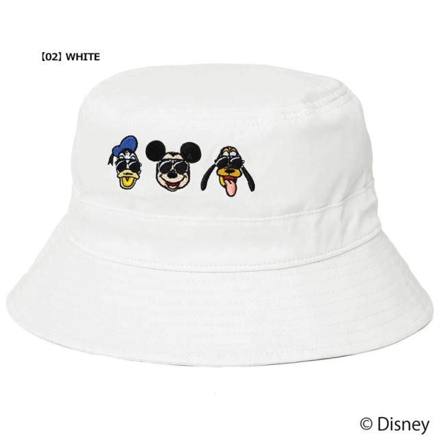 V12 ゴルフ × ディズニーコラボ 2025 バケットハット 刺繍 FACE HAT