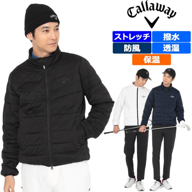 キャロウェイ メンズ 中綿 ブルゾン ストレッチ 撥水 防風 透湿 保温 C25215106【新品】UCBR Callaway ジャケット アウター 防寒対策 寒さ対策 メンズウェア ゴルフウェア DEC3
