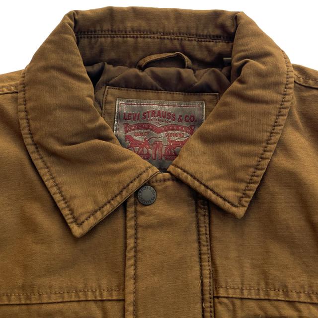 Levi’s リーバイス メンズ 防寒ジャケット 中綿入り コットン100% LM5CZ307 ブラウン【新品】Levis Gジャン ジージャン デニムジャケット パデッドジャケット ブルゾン ジャンバー カジュアル メンズウェア トップス アウター メンズファッション_5