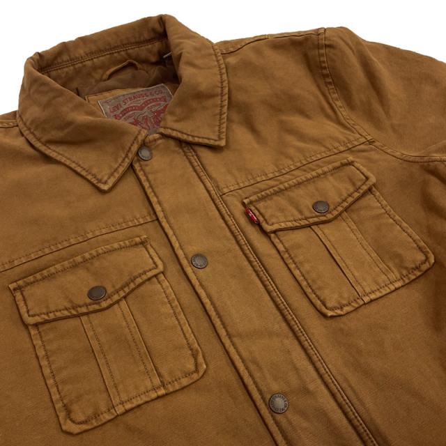 Levi’s リーバイス メンズ 防寒ジャケット 中綿入り コットン100% LM5CZ307 ブラウン【新品】Levis Gジャン ジージャン デニムジャケット パデッドジャケット ブルゾン ジャンバー カジュアル メンズウェア トップス アウター メンズファッション_6