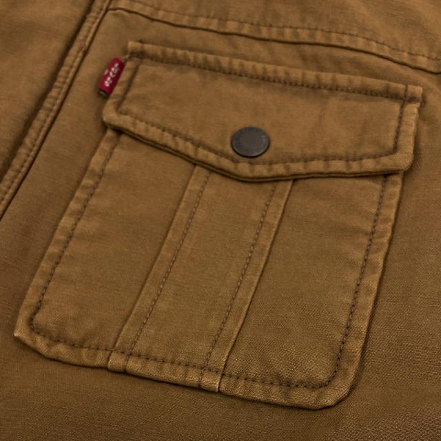 Levi’s リーバイス メンズ 防寒ジャケット 中綿入り コットン100% LM5CZ307 ブラウン【新品】Levis Gジャン ジージャン デニムジャケット パデッドジャケット ブルゾン ジャンバー カジュアル メンズウェア トップス アウター メンズファッション_9