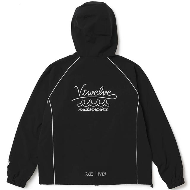 V12 ゴルフ × muta MARINE コラボ メンズ ジャケット 撥水 防風 ストレッチ MU12 JKT V122521-JK16 ヴィ・トゥエルヴ 【新品】UCBR 長袖 フルジップ フード付き ゴルフウェア V12GOLF_6