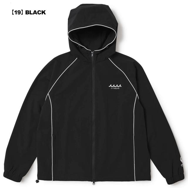 V12 ゴルフ × muta MARINE コラボ レディース ジャケット 撥水 防風 ストレッチ MU12 JKT V122521-JK16 ヴィ・トゥエルヴ 【新品】UCBR 長袖 フルジップ フード付き レディス ゴルフウェア V12 GOLF_5