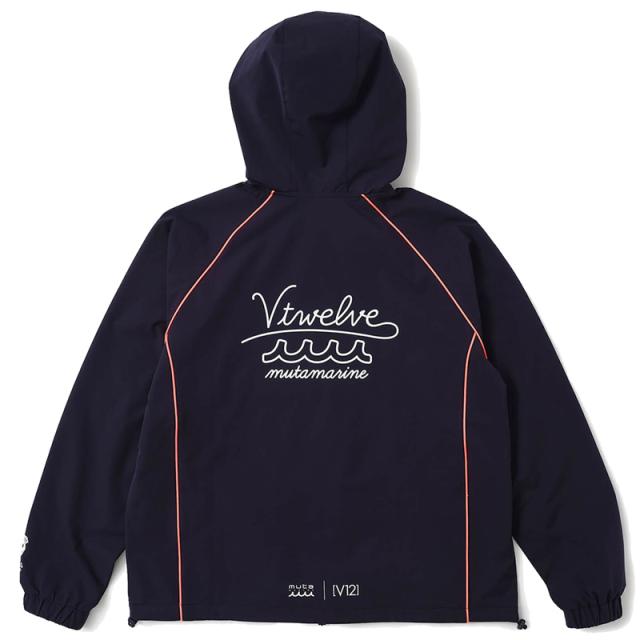 V12 ゴルフ × muta MARINE コラボ レディース ジャケット 撥水 防風 ストレッチ MU12 JKT V122521-JK16 ヴィ・トゥエルヴ 【新品】UCBR 長袖 フルジップ フード付き レディス ゴルフウェア V12 GOLF_8