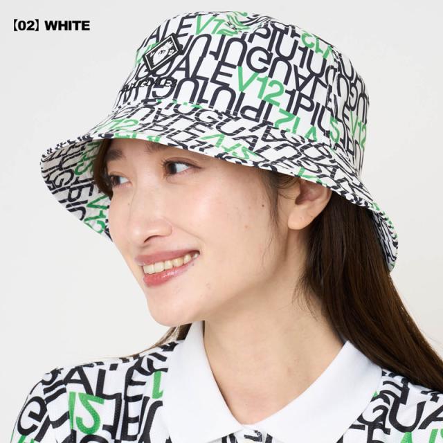 V12 ゴルフ x 1PIU1UGUALE3 GOLF コラボ 2026 ハット V12113 LETTER HAT V122611-CP17 ヴィ・トゥエルヴ 【新品】26SS 帽子 キャップ ゴルフウェア メンズ レディース ユニセックス V12 GOLF JUN2_2