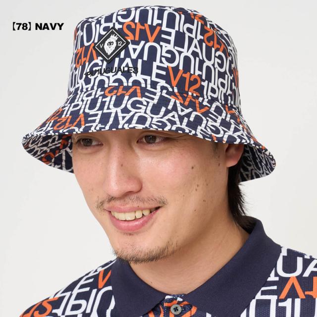 V12 ゴルフ x 1PIU1UGUALE3 GOLF コラボ 2026 ハット V12113 LETTER HAT V122611-CP17 ヴィ・トゥエルヴ 【新品】26SS 帽子 キャップ ゴルフウェア メンズ レディース ユニセックス V12 GOLF JUN2_3