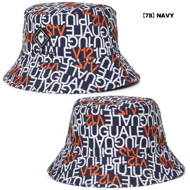 V12 ゴルフ x 1PIU1UGUALE3 GOLF コラボ 2026 ハット V12113 LETTER HAT V122611-CP17 ヴィ・トゥエルヴ 【新品】26SS 帽子 キャップ ゴルフウェア メンズ レディース ユニセックス V12 GOLF JUN2_6