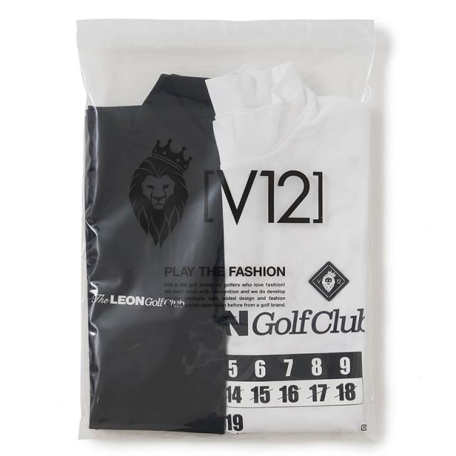 V12 ゴルフ 2026 メンズ 半袖ポロシャツ モックネック半袖シャツ 2枚セット LEON GC set A V122611-PL17 ヴィ・トゥエルヴ 【新品】26SS モックシャツ ゴルフウェア V12 GOLF MAR3_11