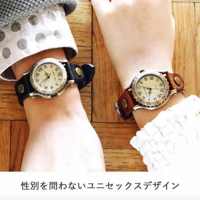 【SKC CHINA WATCH】レディースペア　レザーベルト　USED 日本製　リストウォッチ【23/04 TY-2C】